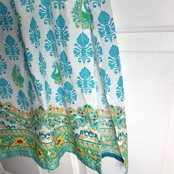 NWT BIBA Medallion Block Print Lightweight Summer Tunic - Picture 4 of 5